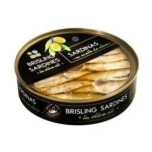 SARDINES CLEAR TOP SMOKED IN OLIVE OIL 